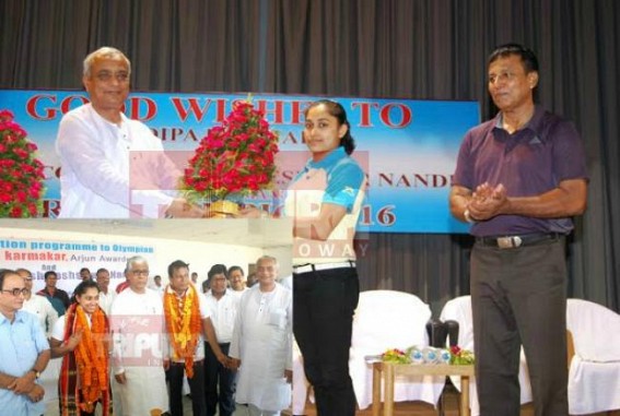 Tripura’s only hope Dipa’s Tokyo 2020 future dark under CPI-M Govt after India’s massive failure at Rio Olympics: dark clouds hover as Govt fails to improve basic infrastructures Tripura’s only hope Dipa’s Tokyo 2020 future dark under CPI-M Govt after India’s massive failure at Rio Olympics: dark clouds hover as Govt fails to improve basic infrastructures